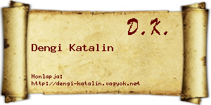 Dengi Katalin névjegykártya