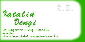 katalin dengi business card